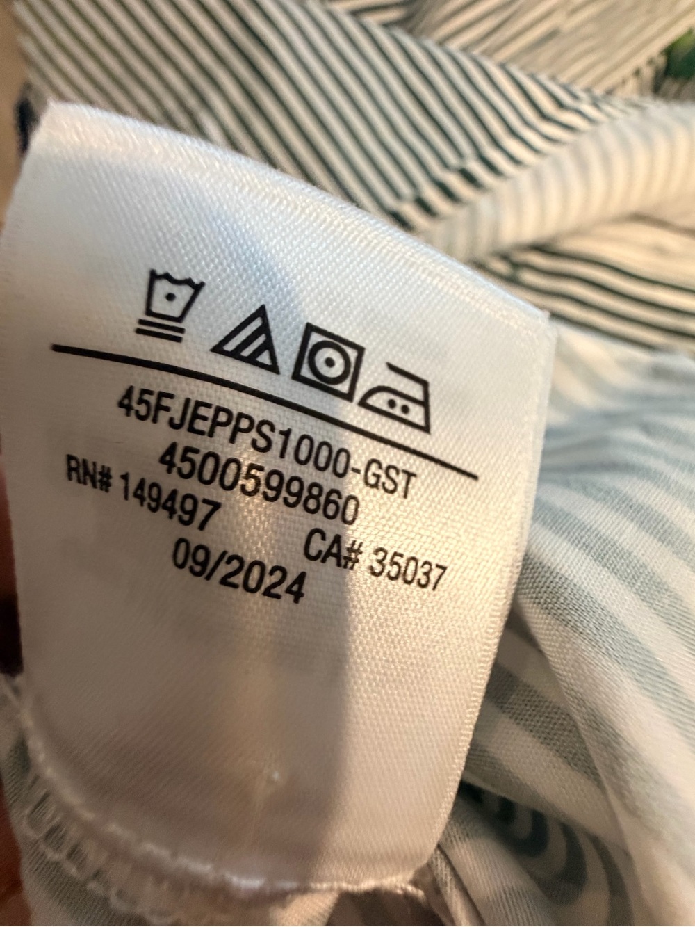 Favorite Daughter Striped classic poplin Shirt in Green and White - Picture 10 of 10